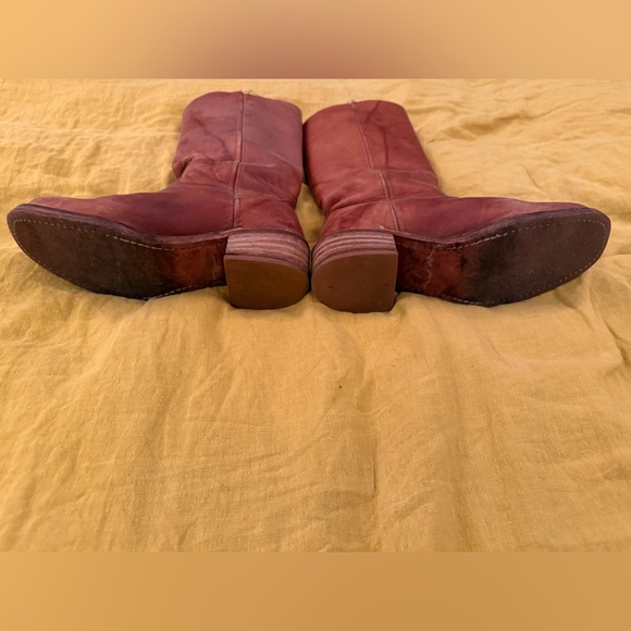 Brown Leather Frye Boots campus - Picture 4 of 5